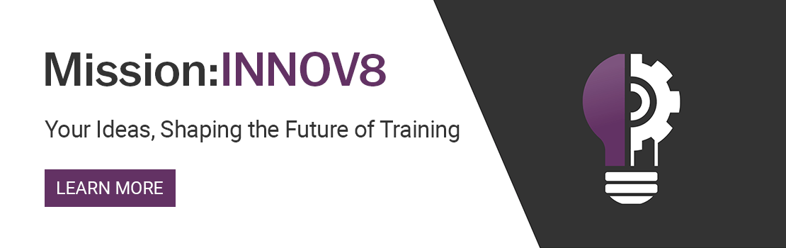 Mission:INNOV8 - Your Ideas, Shaping the Future of Training. Click to learn more
